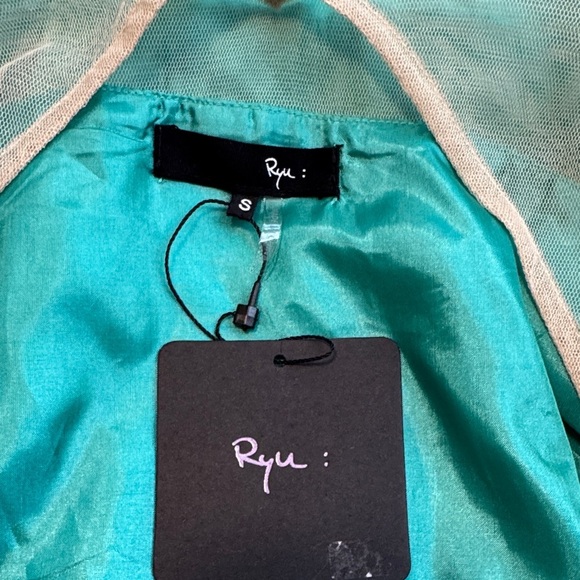 ANTHROPOLOGIE RYU Dress Core Aqua Sleeveless NEW S - Picture 5 of 5